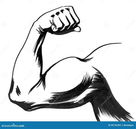 muscle flex cartoon|man flexing muscles drawing.